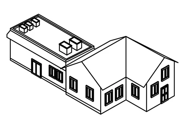 Изометрическая недвижимость — стоковый вектор