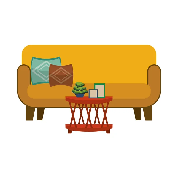 Concept de meubles dessin animé — Image vectorielle