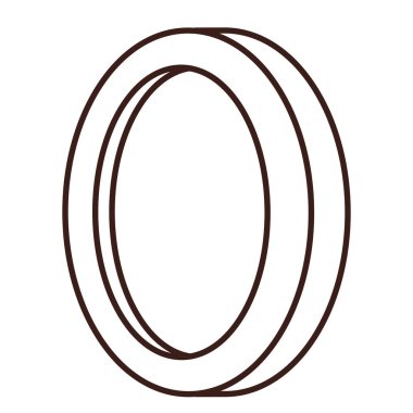 Siyah beyaz sikke video oyunu elemanı karikatür