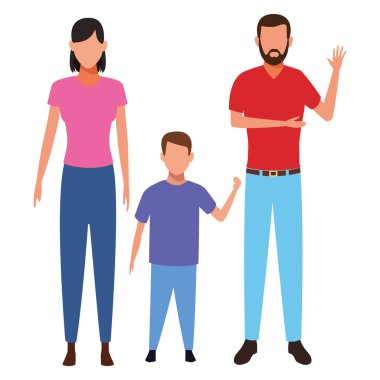 Aile avatar çizgi film karakteri