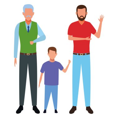 Aile avatar çizgi film karakteri