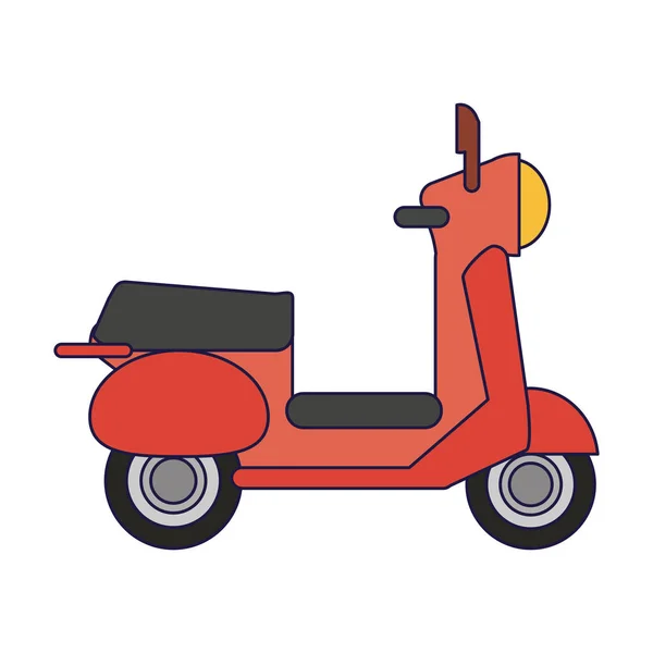 Scooter motorcycle vehicle symbol — Stock Vector