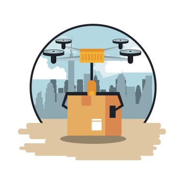 Drone kutu ile uçan