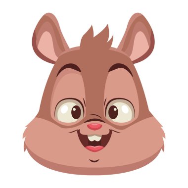 Sincap sevimli karikatür