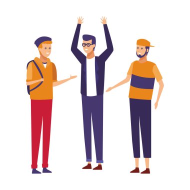 Genç arkadaşlar çizgi