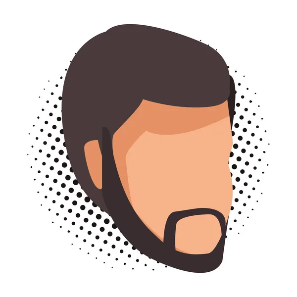 Hombre cabeza sin rostro — Vector de stock