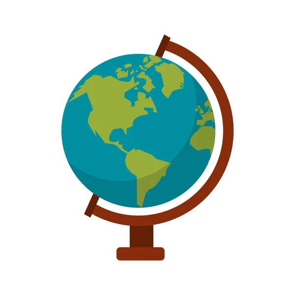 Világ föld globe szimbólum — Stock Vector