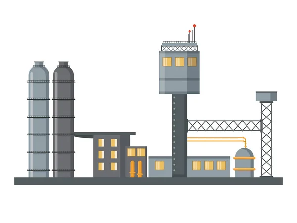 Fábrica de maquinaria de petróleo — Archivo Imágenes Vectoriales