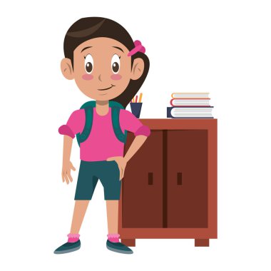 Sınıf karikatür öğrenci çocuk