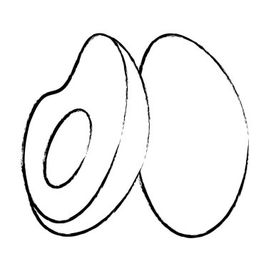 Avokado yarım kroki kesti