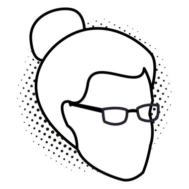 Kadın yüzü olmayan kafa