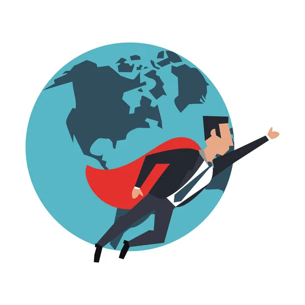 Uomo d'affari avatar icona cartone animato — Vettoriale Stock