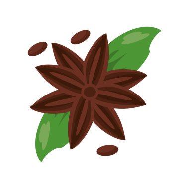 Çiçekler doğa çizim izole