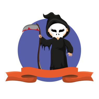 Halloween kostüm ile çocuk