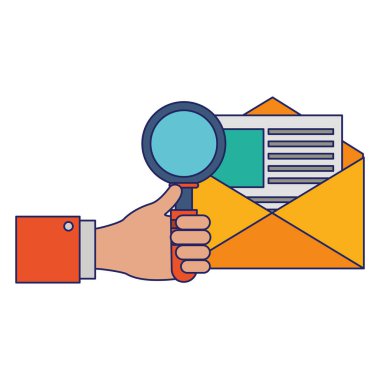 İş ve office öğeleri satırları mavi