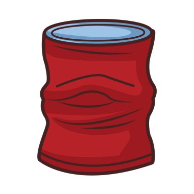 buruşuk olabilir simge karikatür izole