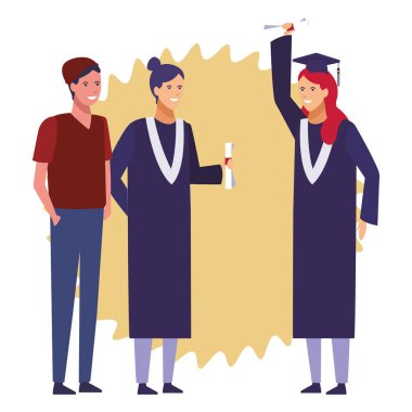 Öğrencilerin mezuniyet kutlaması