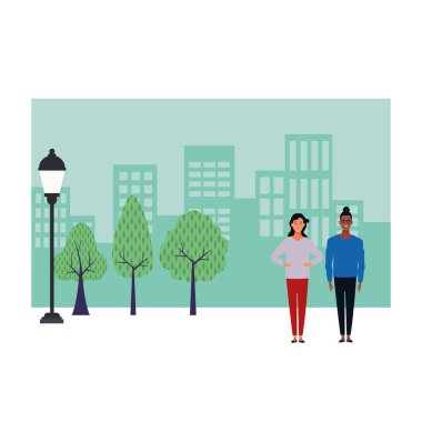 kadın avatar çizgi film karakter vektör illüstrasyon