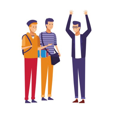 Genç arkadaşlar çizgi