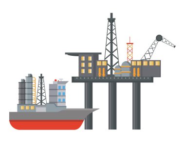 Petrol deniz plataform