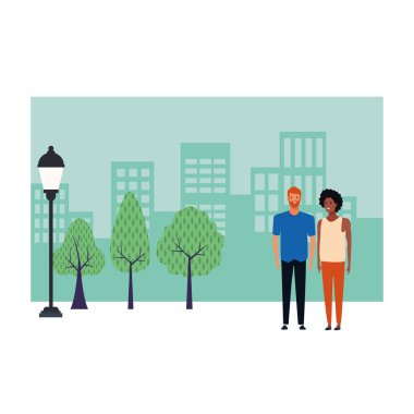 illüstrasyon karakter karikatür vektör çift