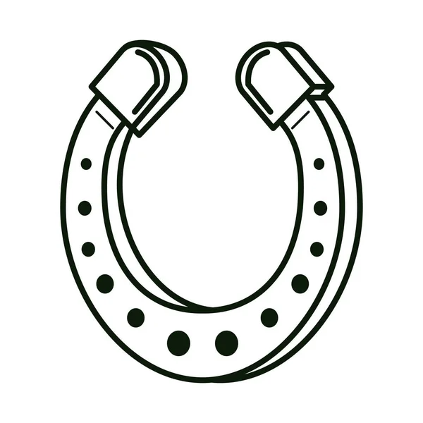 Símbolo irlandés herradura — Vector de stock