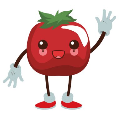 Domates kawaii karikatür