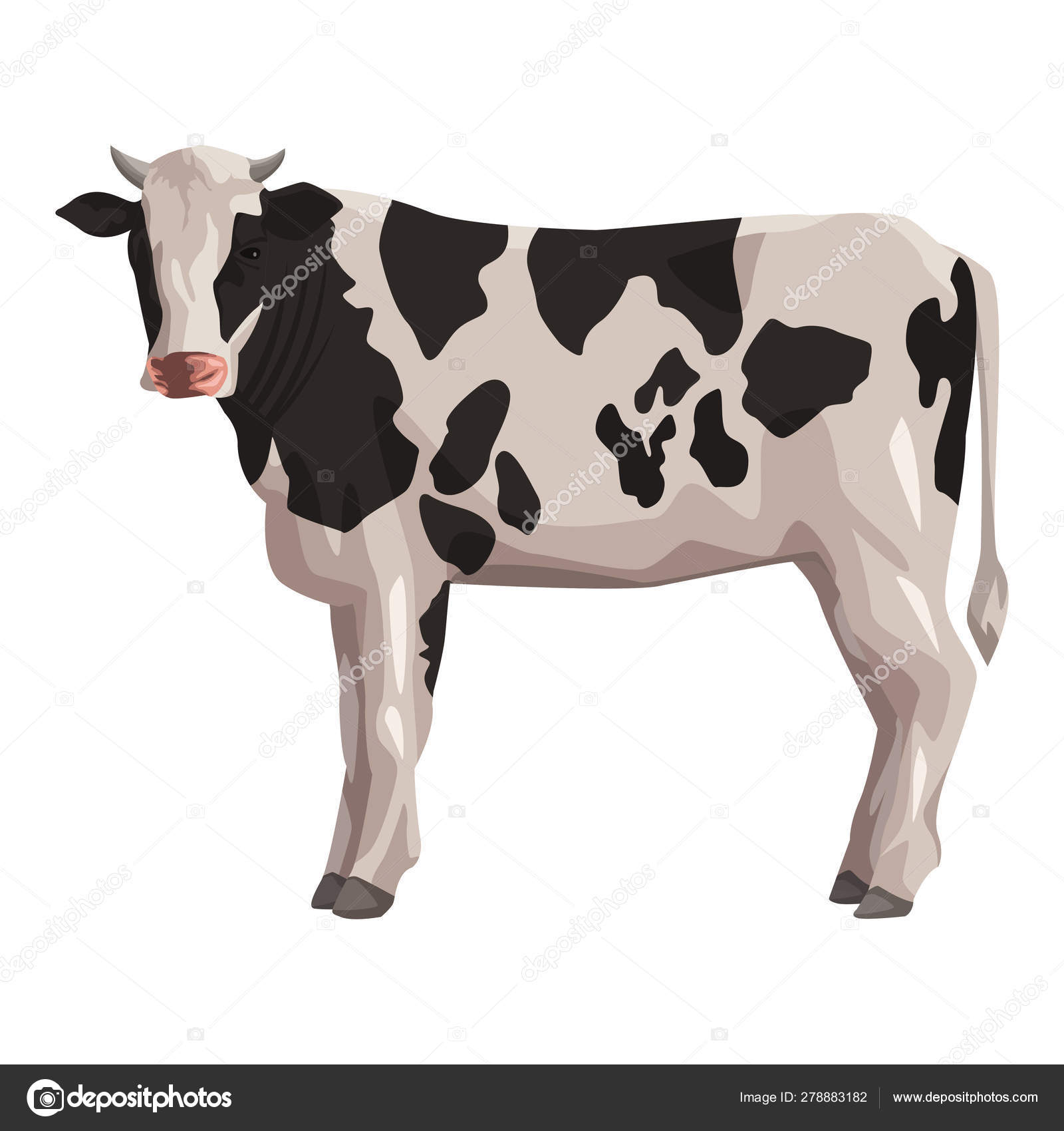 Cow Icon Cartoon Vector Image By C Jemastock Vector Stock 271