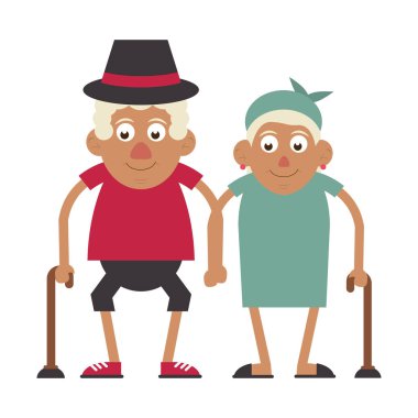 Yaşlı çift dedesi