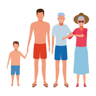 Aile avatar çizgi film karakteri