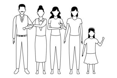 Aile avatar çizgi film karakteri