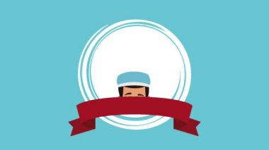 Doktor yuvarlak simge Hd animasyon