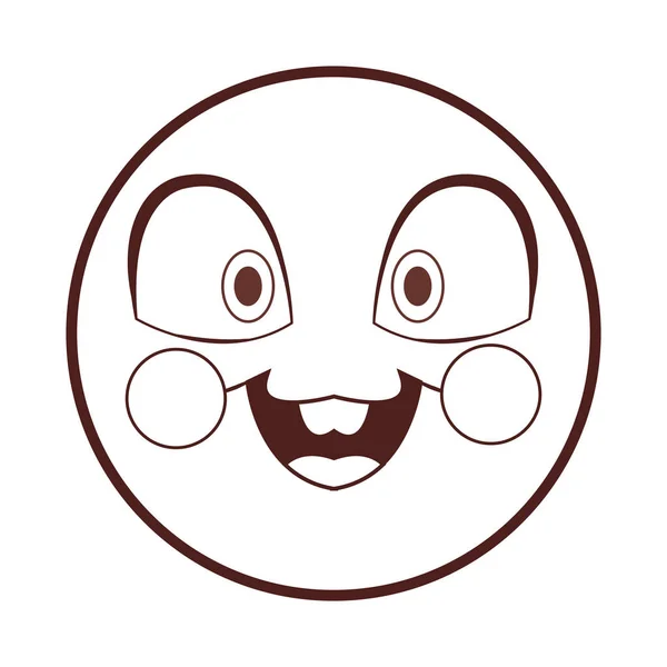 Lapin visage emoji — Image vectorielle