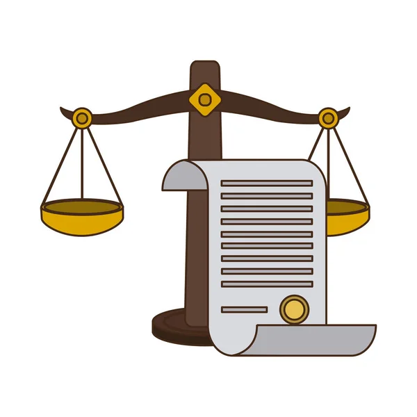 Justicia y Derecho — Archivo Imágenes Vectoriales