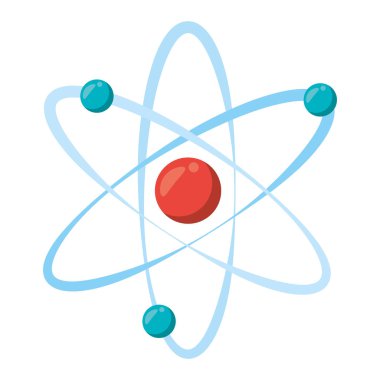 Atom bilim sembolü izole