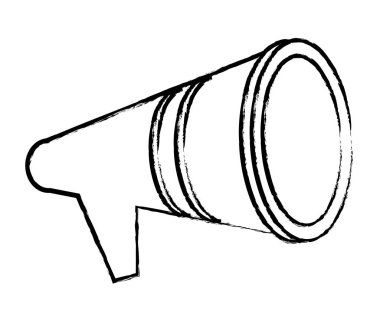 Hoparlör cihazı yalıtılmış çizim