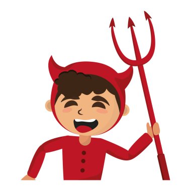 Halloween kostüm ile çocuk