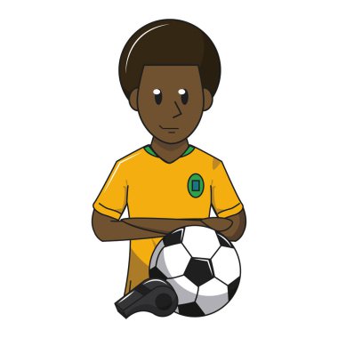 Futbol sporu oyunu karikatürler