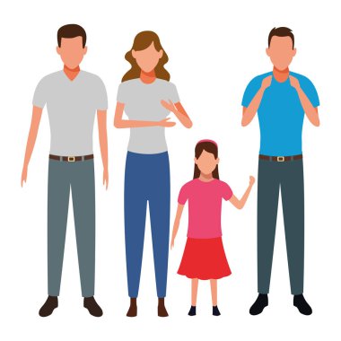 Aile avatar çizgi film karakteri