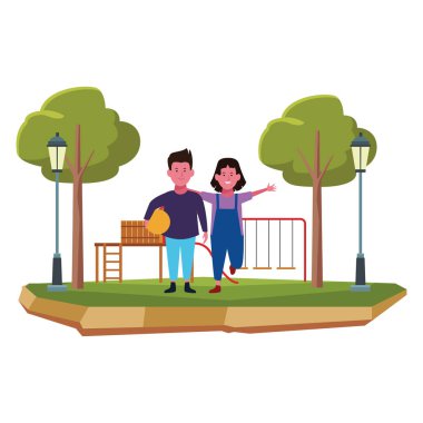 İki çocuk çizgi film gülümseyen