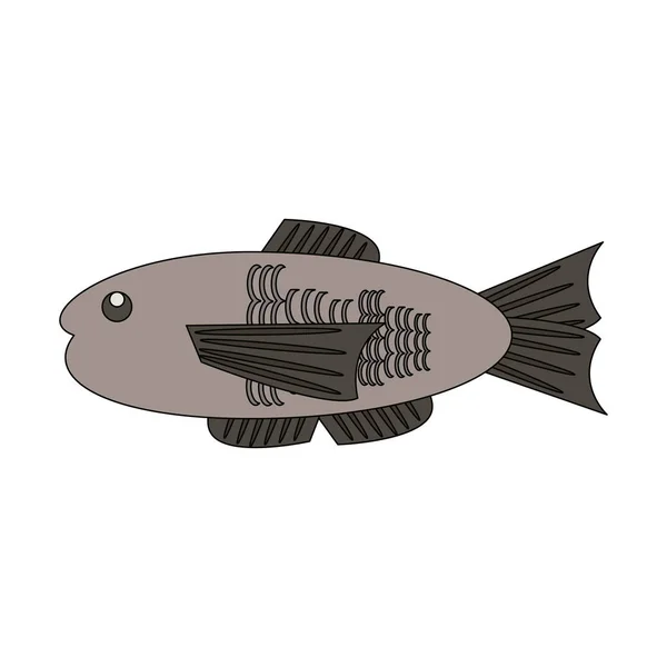Peixes marinhos isolados — Vetor de Stock