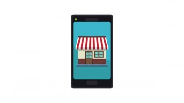 Smartphone--dan Hd animasyon alışveriş online