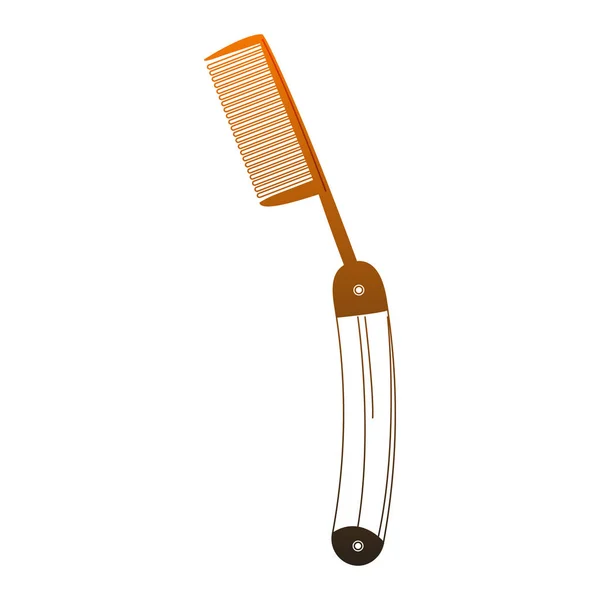 Ročník vousy břitva oranžové čáry — Stockový vektor