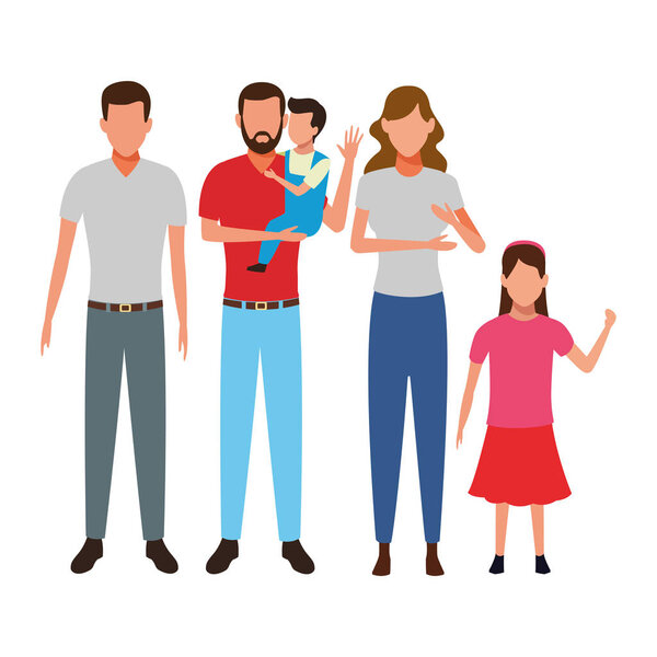 family avatar cartoon character