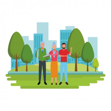 Aile avatar çizgi film karakteri