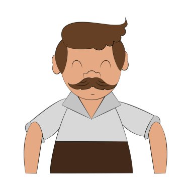 Bavyeralı erkek karikatür