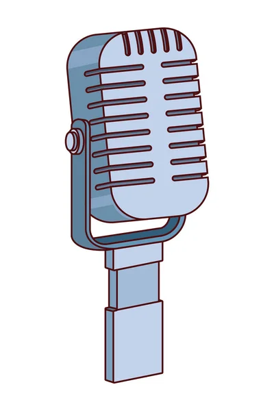 Kreslená ikona mikrofonu — Stockový vektor