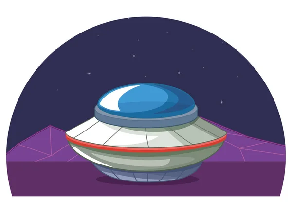 Uzay keşfi ve gezegenler karikatür — Stok Vektör