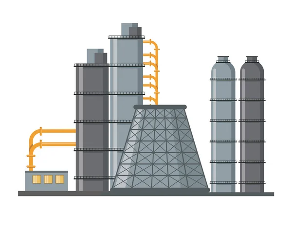 Fábrica de maquinaria de petróleo — Archivo Imágenes Vectoriales