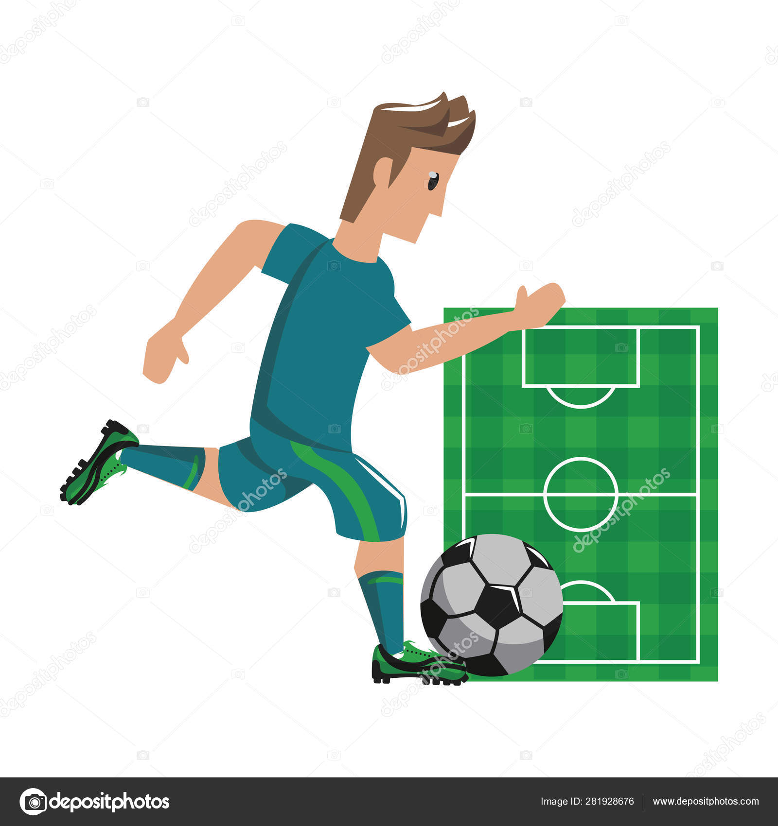 Futebol futebol esporte jogo desenhos animados em preto e branco imagem  vetorial de jemastock© 300394192